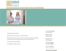 Tablet Screenshot of hno-stuttgart.eu